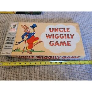 Vintage 1954 Uncle Wiggily Board Game- Missing Tokens Board & Box In Great Shape